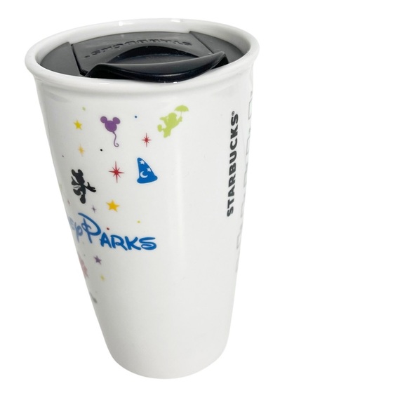 Starbucks Disney Parks Ceramic Coffee Traveler Tumbler Retired 2015 12 oz. - Picture 3 of 7